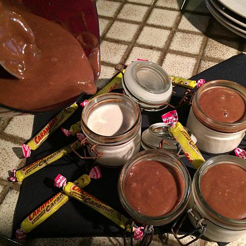 Panna cotta coulis carambar