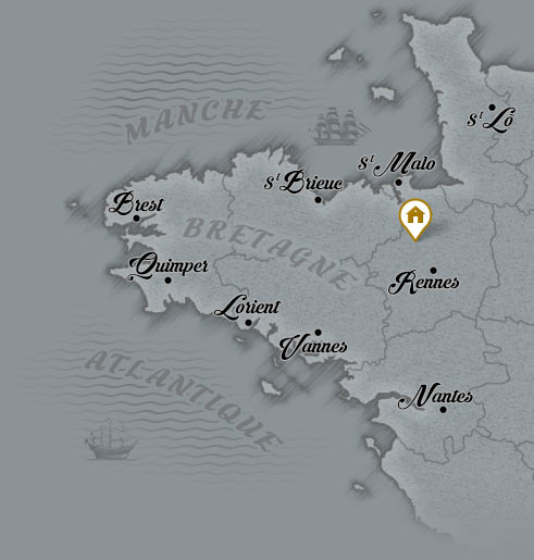 Carte de la Bretagne